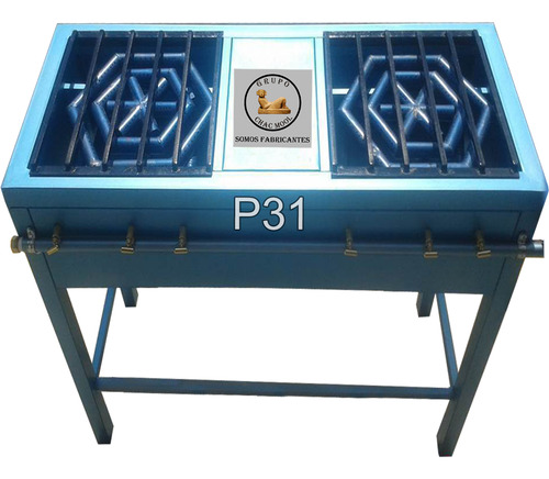 Parrilla Estufa Industrial C/2 Quemadores 6 Valvulas P31