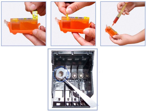 Cartucho Carregado Recarregavel 670 C/ Chip Auto Reset