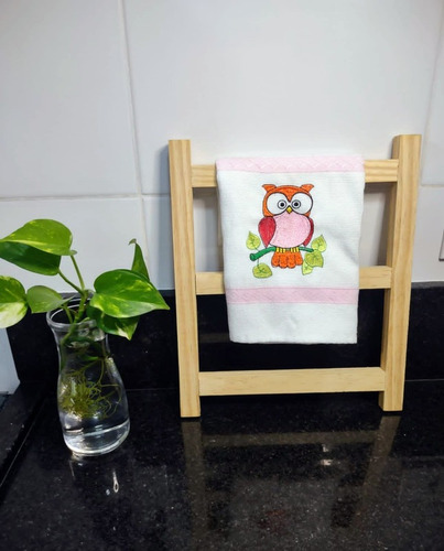 Imagem 3 de 5 de Suporte Para Pano De Prato Escadinha Decorativa 30cm X 35cm