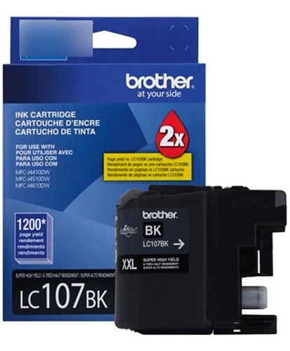 Tinta Brother Lc-107bk 1200 Páginas | Original