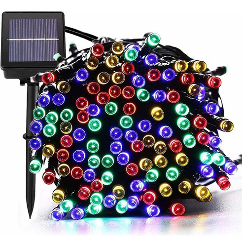 A Solar Al Aire Libre Cadena De Luces De Navidad 200 Led