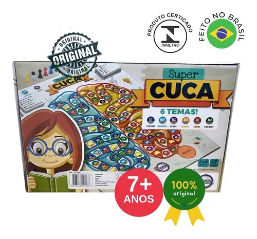 Super Cuca Jogo Tabuleiro Quiz 800+ Perguntas Toia 7+ Anos