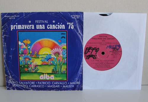 Vinilo Ep - Festival Primavera Una Canción 1976 - Alba-irt