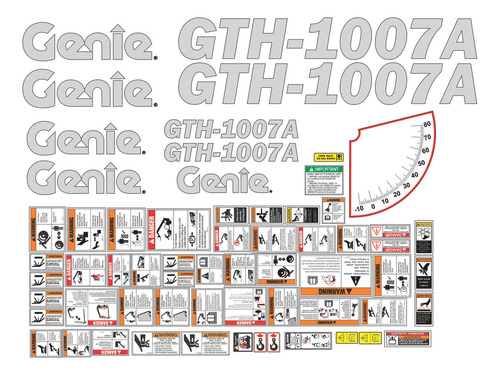 Calcomanias Manipulador Telescopico Genie Gth1007a