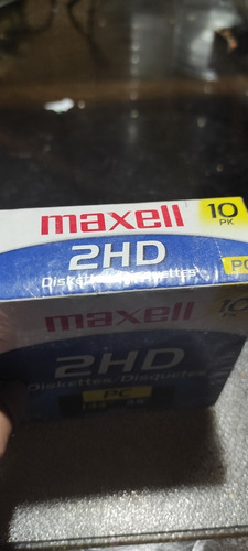 Imagen 4 de 4 de Diskette 1.44 Mb 2 Hd Maxell Pc Computadora Caja X 10 Sellad