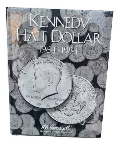 Album Coleccionador Harris Monedas Medio Dolar Usa 1964-1984