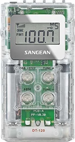 comprar Radios Digitales Am\u002Ffm De Bolsillo Transparentes Sangean Dt-