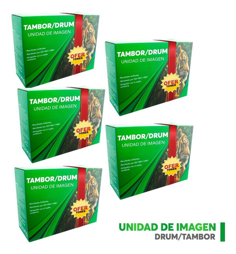 5 Pza Drum Nuevo B022 Compatible Con B7535dw