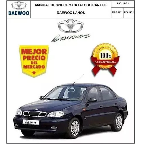 Manual Despiece Y Catalogo De Partes Daewoo Lanos