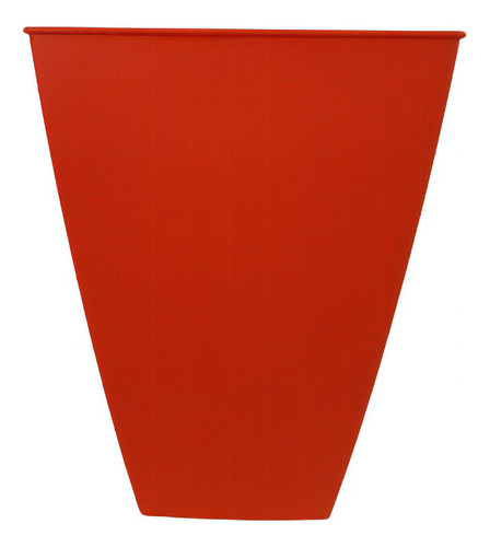 Maceta Plastico Matri Modelo Piramidal N 25 Color Naranja