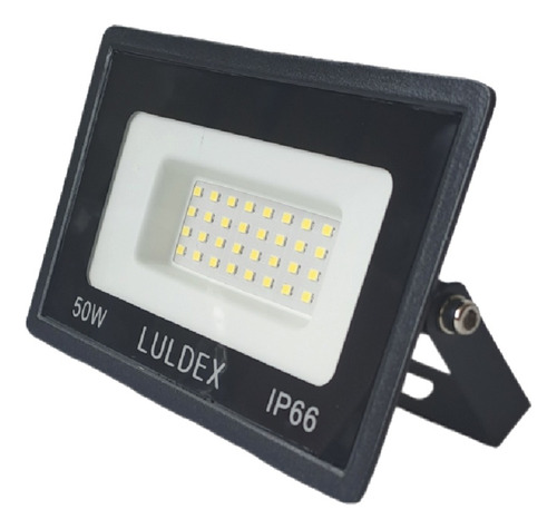 Reflector Led Ultradelgado 50w Luz Blanca Luldex Lampara Color de la carcasa Negro Color de la luz Blanco