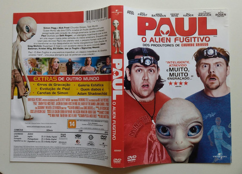 Paul O Alien Fugitivo Dvd Simon Pegg Nick Frost (Usado)