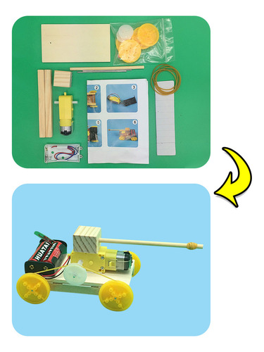 Set De Juguetes W Puzzle Diy, Tanque Con Tracción En Las Cua