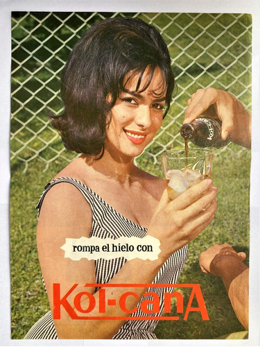 Gaseosa Kol Cana Antiguo Aviso De 1965