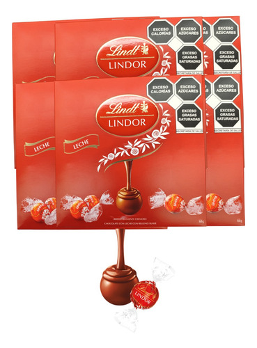 Chocolate Lindor Lindt 7 Caja 168g C/u Suizo Relleno Suave