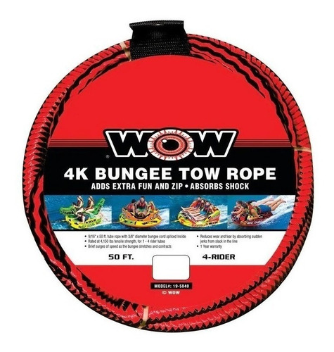 Extension Cuerda Wow Remolques - Bungee - 50ft - 19-5040