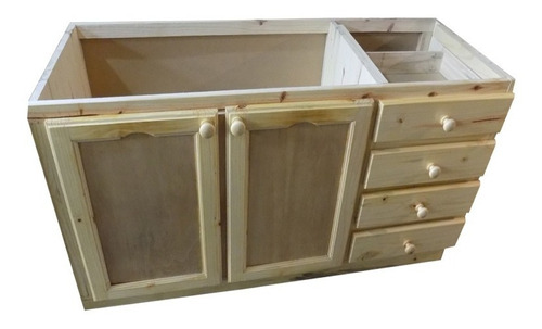 Mueble Bajo Mesada Madera 2 Puertas