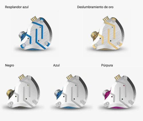 Imagen 4 de 7 de Auriculares In Ear Kz Zs10 Pro Monitoreo 5 Vias Con Microfon