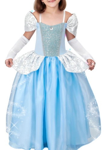 Fantasia Cinderela Princesa Azul 
