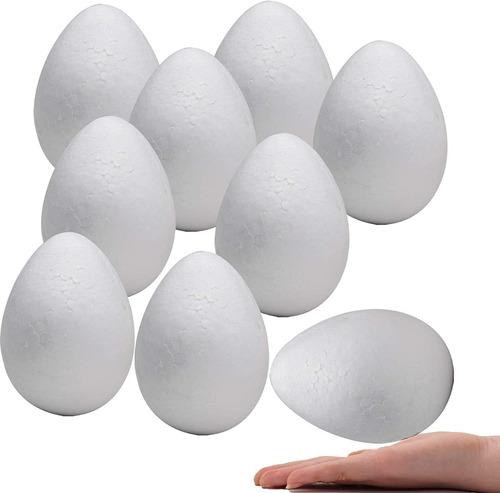 Huevo De Unicel 6 Piezas Tamaño De 16 Cm