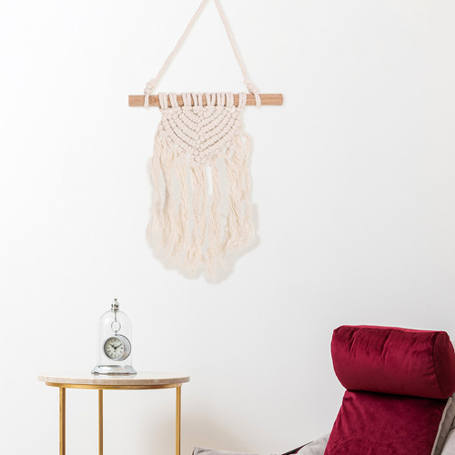 Colgante Tejido A Mano Con Borlas Para Colgar En La Pared, B