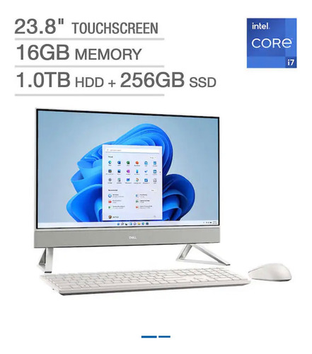 Computadora Dell Todo En Uno Touch I5 12gb 1tb + 256gb Ssd