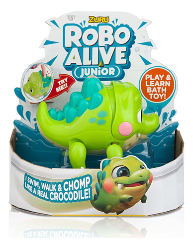 Robo Alive Junior Zuru - Juguete De Baño De Cocodril