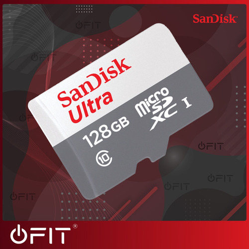 Memoria Micro Sd Ultra Sandisk 128gb Clase 10 Con Adaptador