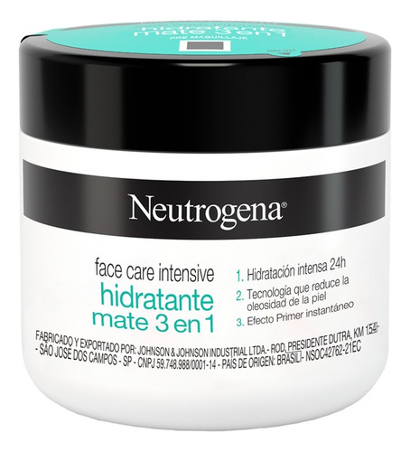Crema Facial Neutrogena Face Care Intensivo 3 En 1 100 Ml Todo Tipo De Piel