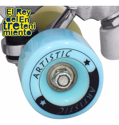 Imagen 9 de 9 de Set 4 Ruedas De Silicona Para Patín Artístico 58mm - El Rey