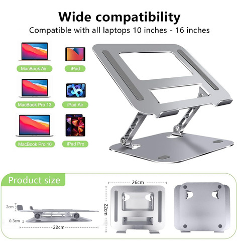 Aluminio Soporte Para Portátil Soporte Aleación Pra Portátil