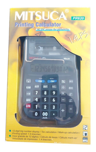 Calculadora De Mesa Com Bobina 12 Dígitos Pr620 Mitsuca