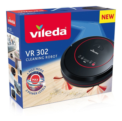 Aspiradora Robot Vileda Vr302 22w 0.5lt 65db 90min Control R