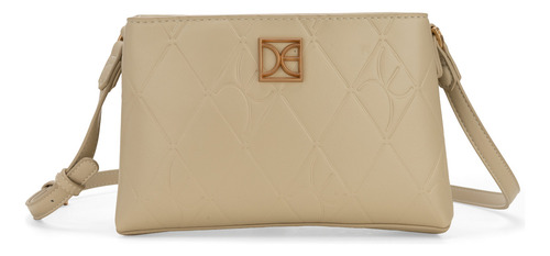 Bolsa Crossbody Cloe Sensyali Chico Color Beige