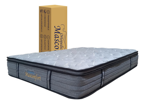 Colchon Matrimonial Ortopedico Hibrido Memory Resortes 30cm