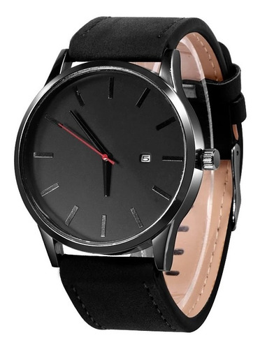 Reloj Fechero Analogo Hombre Caballero Cuero Ilusion Of Time
