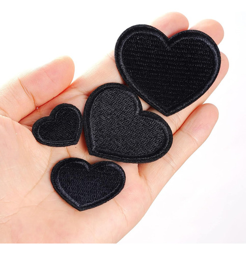 Lystaii 24 Piezas De Forma De Corazón De Corazón En Parches
