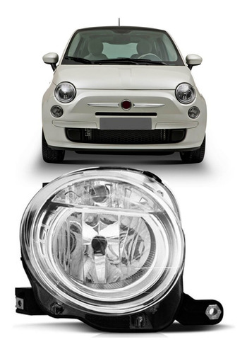 Farol Fiat 500 Eletrico Superior 2008 A 2012 Cromado