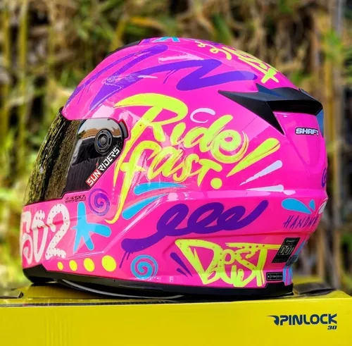 Casco de Moto Integral para Niña - Certificado Rosa - Tienda Moto Rider  México