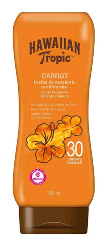 Protector Solar Hawaiian Tropic® Carrot F30 | Loción 240ml