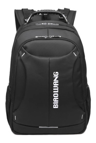 Mochila urbana Biaowang BW-1904 cor preto  design lisa