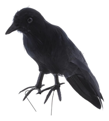 2pcs Cuervo Espanta Palomas Realista Aves Artificiales Con