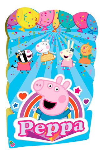 Piñata Cartón Peppa Pig Infantil Personajes Disney Original