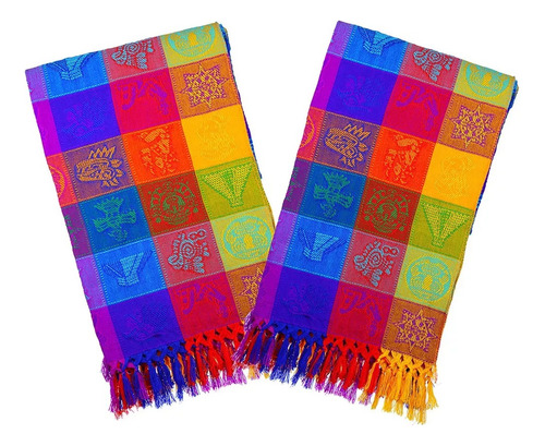 Mantel Rectangular Multicolor 3m X 1.5m Color Culaquier Color Rayado