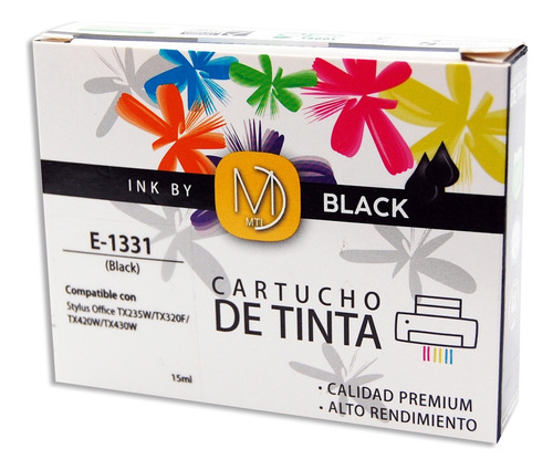 Cartucho Tinta Alternativo  Mti Para Epson T133 T1331 Negro