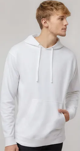 Buzo Algodon Blanco - Con Capucha Unisex - Clasico Moda