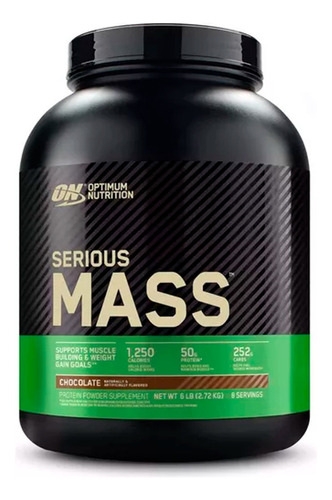 Suplemento Polvo Optimum Nutrition Mass Carbohidratos 2.72kg Sabor Vainilla