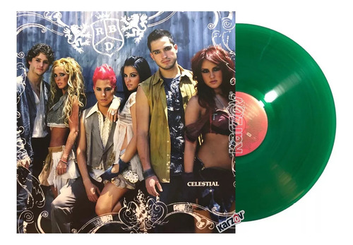 Rbd Rebelde Clestial Verde Green Lp Vinyl 