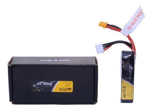 Bateria Lipo 450mah 11.1v 3s 75c Xt30 Tattu Tukiba