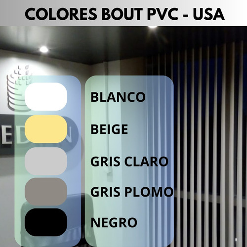 Banda Vertical Bout Fdevidrio El+térmico 1.25x1.70 Pack X 2 Gris Claro